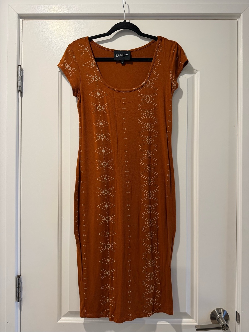 Tanoa Rust Scoop Neck Women's Dress